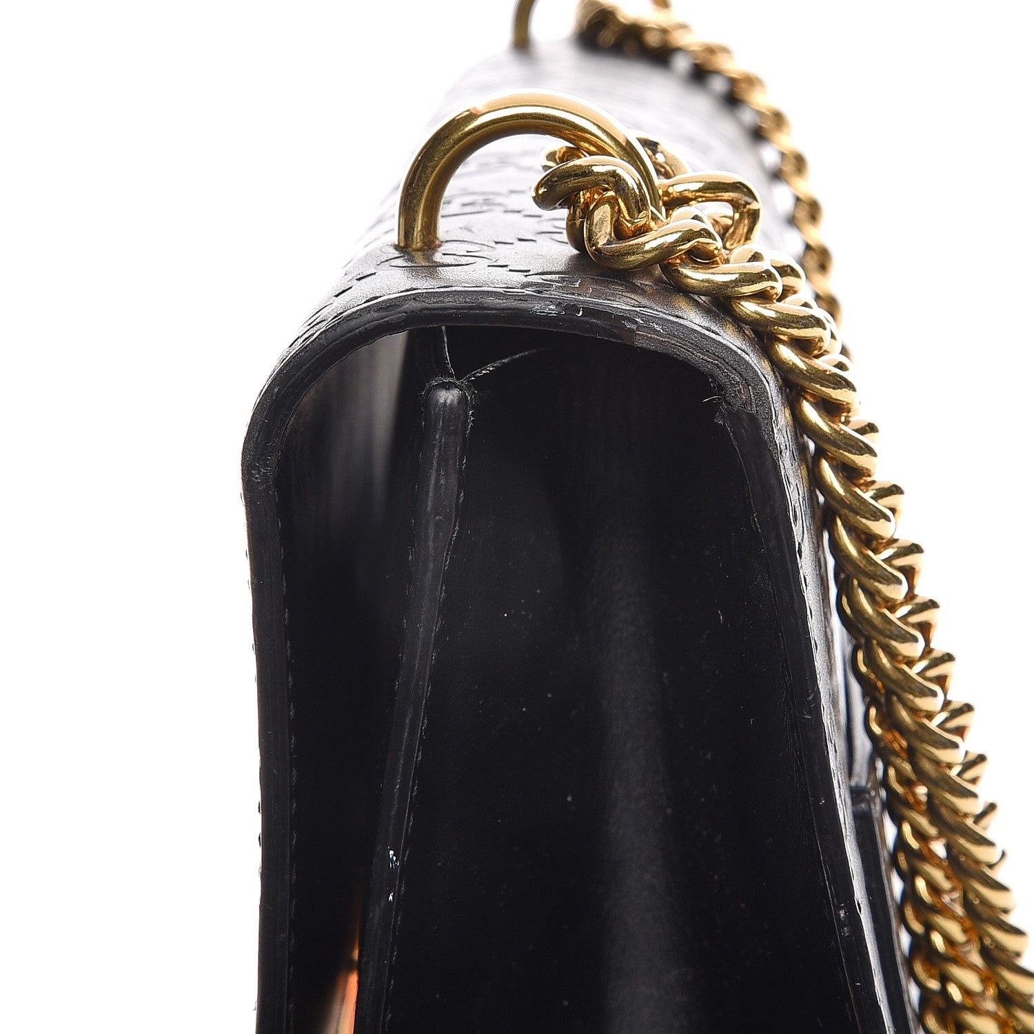 Gucci Guccissima Medium Padlock Shoulder Bag Black 14 of 20