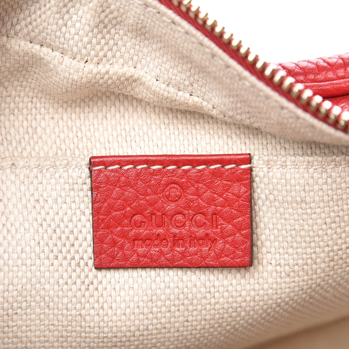 Pebbled Calfskin Small Soho Disco Bag Tabasco Red