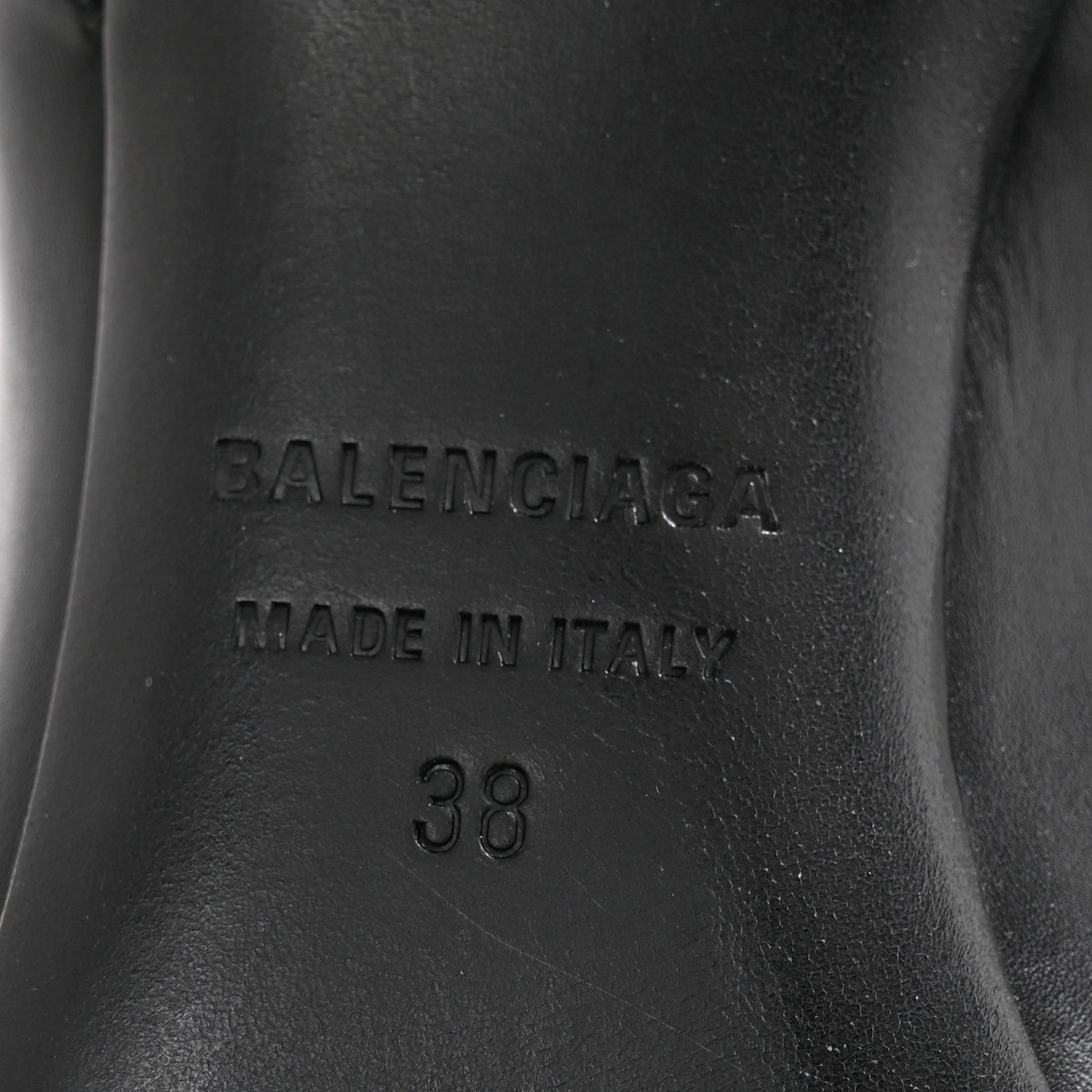Balenciaga Calfskin Hourglass Bootie 38 Black 7 of 11