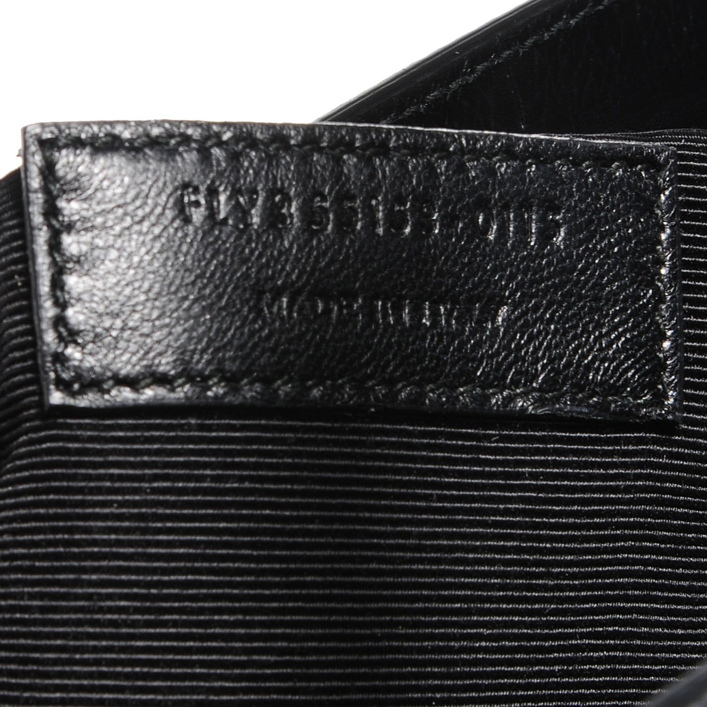 Calfskin Crocodile Embossed Small Sac de Jour Black