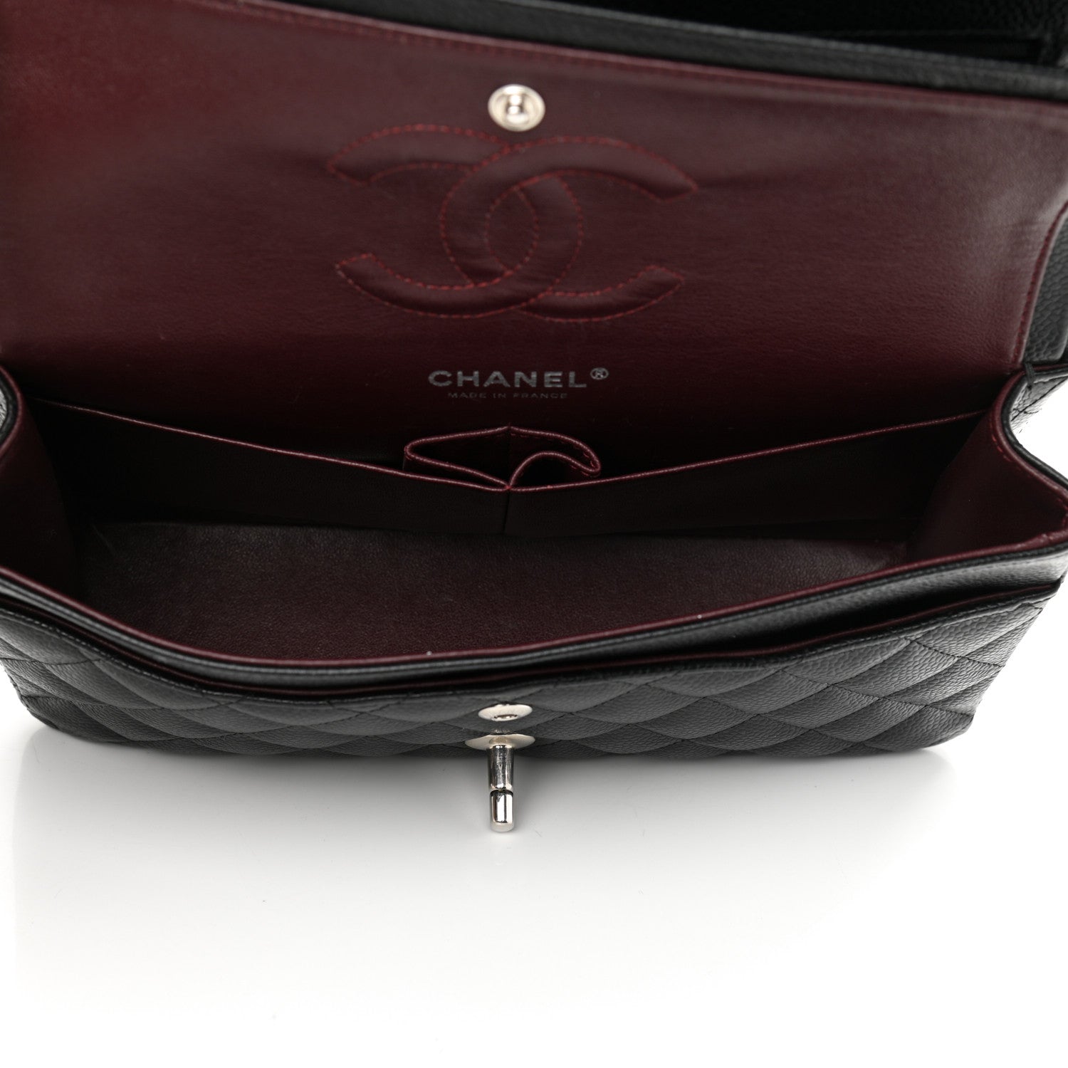 Chanel Caviar Quilted Medium Double Flap Black 5 of 9
