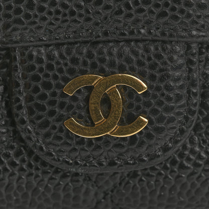 Chanel Caviar Quilted Flap Card Holder Wallet Black 9 of 9