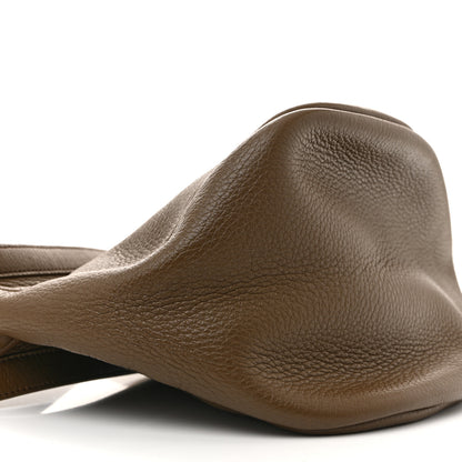 The Row Grained Calfskin Large Slouchy Banana Bag Brunette 9 of 11