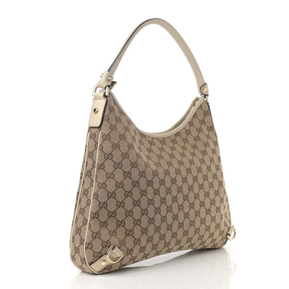 Gucci Monogram Large Abbey D Ring Hobo Off White 3 of 10