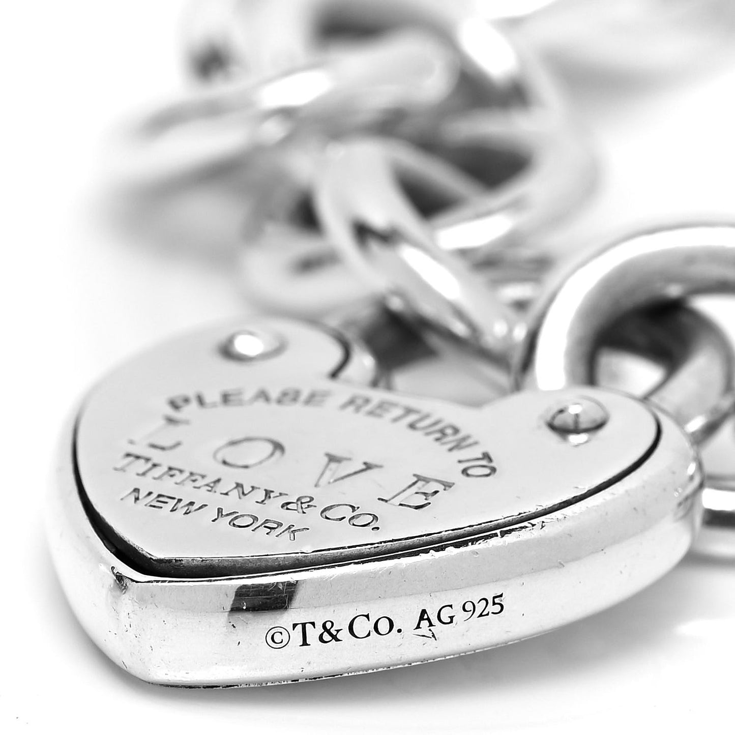 Sterling Silver Return to Tiffany Love Lock Bracelet