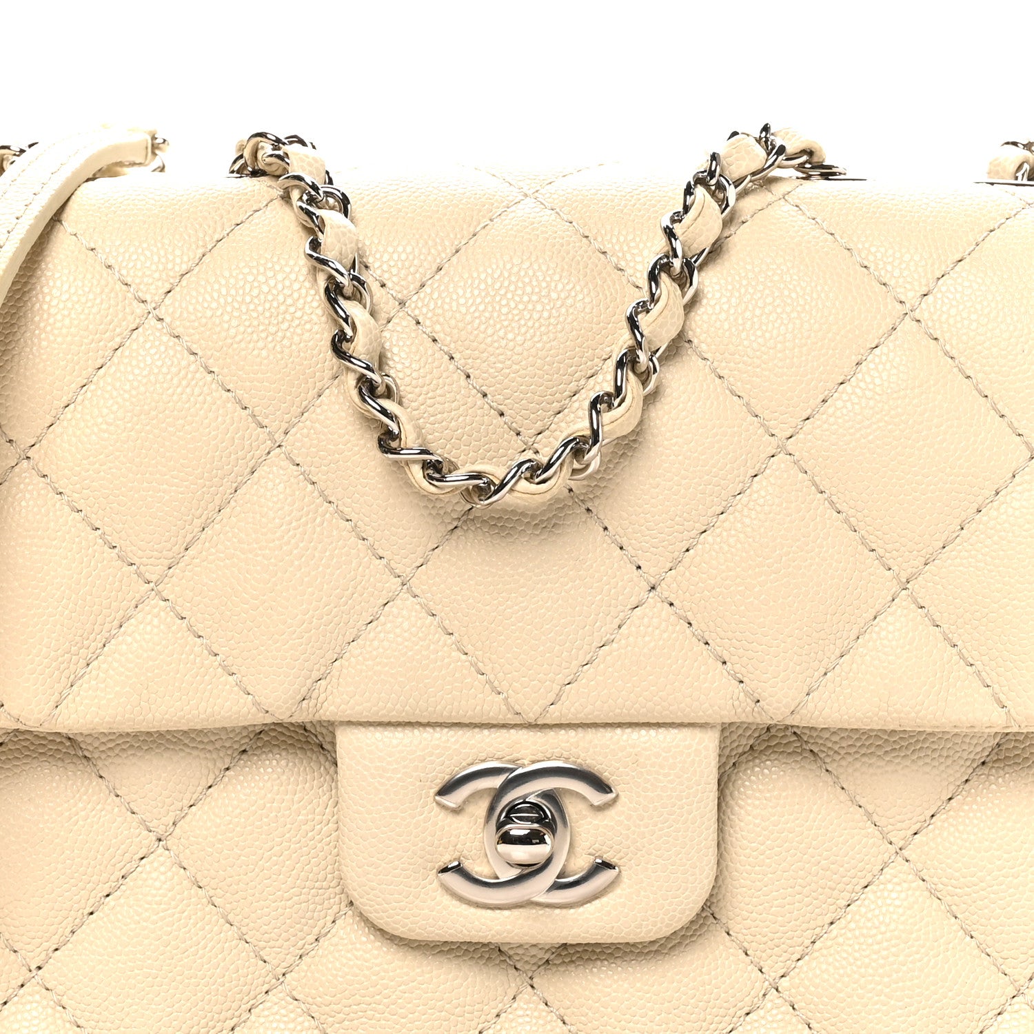 Chanel Caviar Quilted Medium Urban Companion Flap Ivory 8 of 10