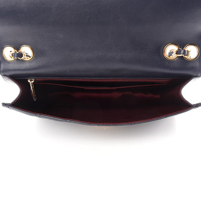 Chanel Lambskin Quilted Large Golden Class Flap Navy 5 of 11