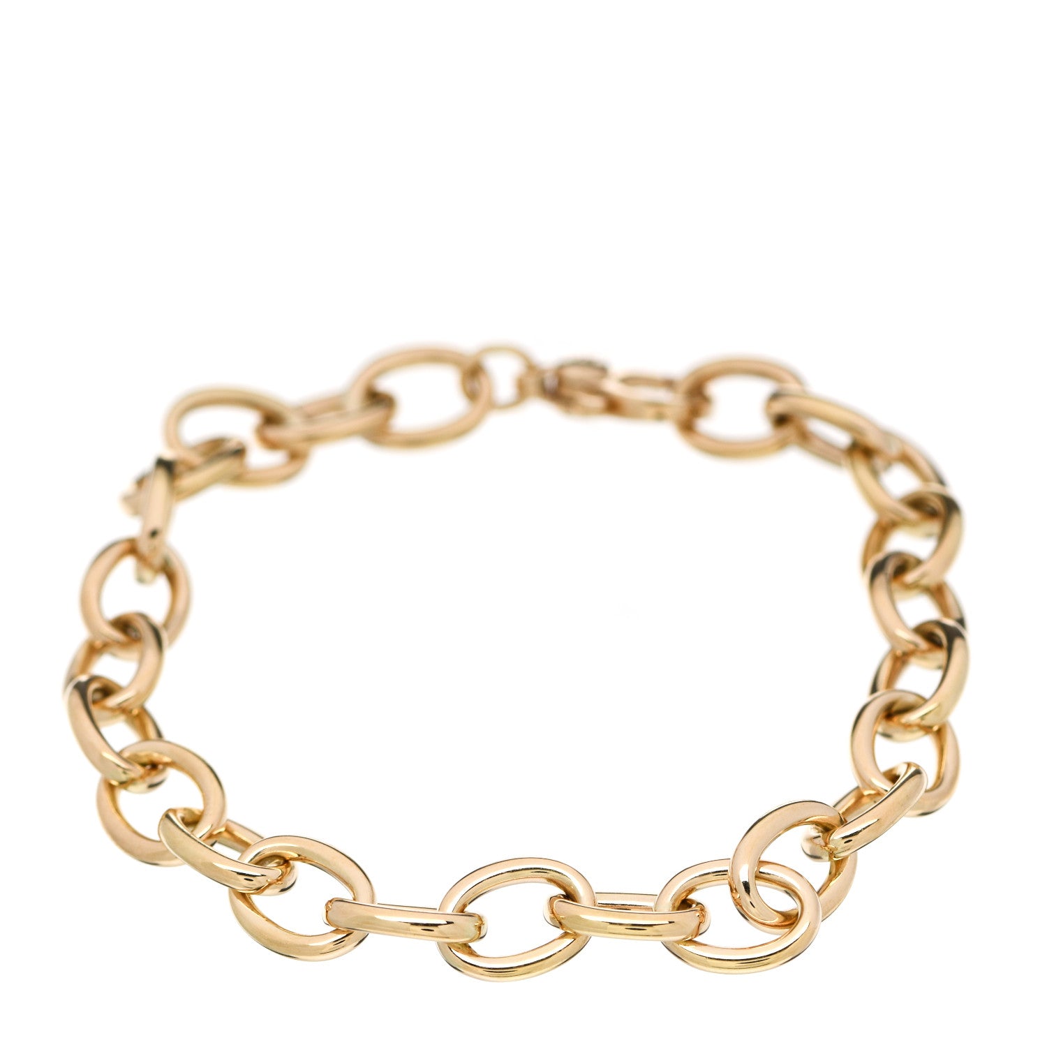 Roberto Coin 18K Yellow Gold Oval Link Bracelet 1 of 5