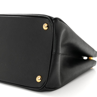 Prada Saffiano Medium Galleria Double Zip Tote Black 10 of 15