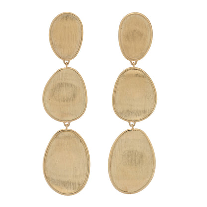 Marco Bicego 18K Yellow Gold Lunaria Triple Drop Earrings 1 of 4