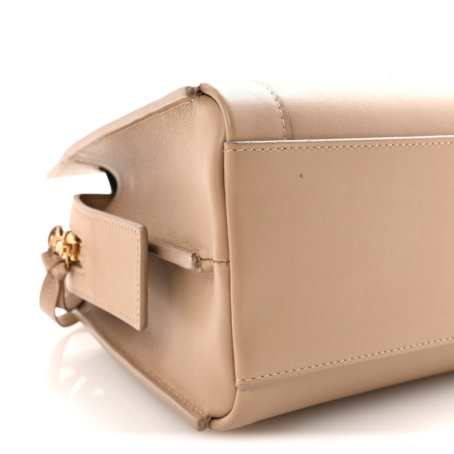 Smooth Calfskin Small East Side Tote Taupe
