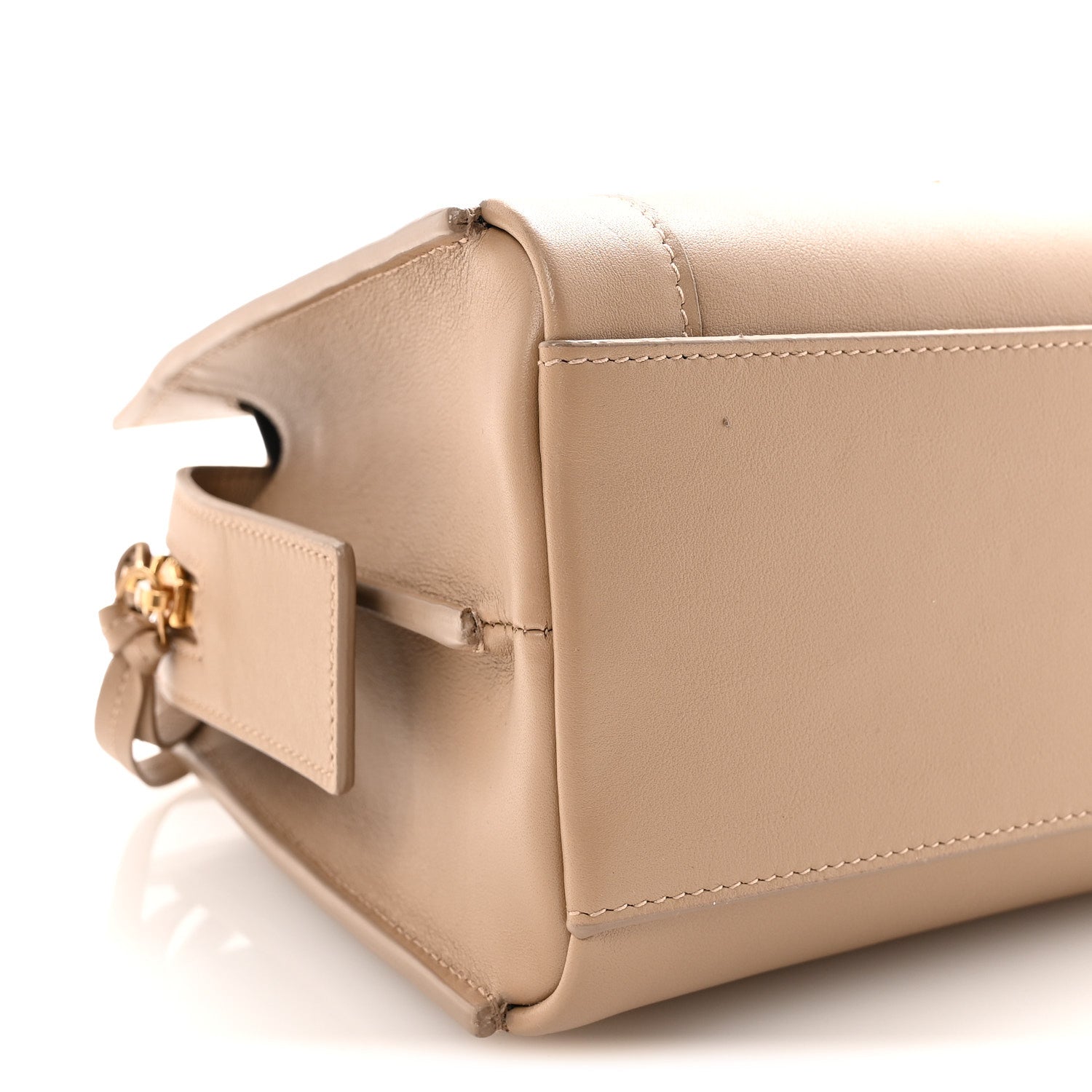 Saint Laurent Smooth Calfskin Small East Side Tote Taupe 8 of 9