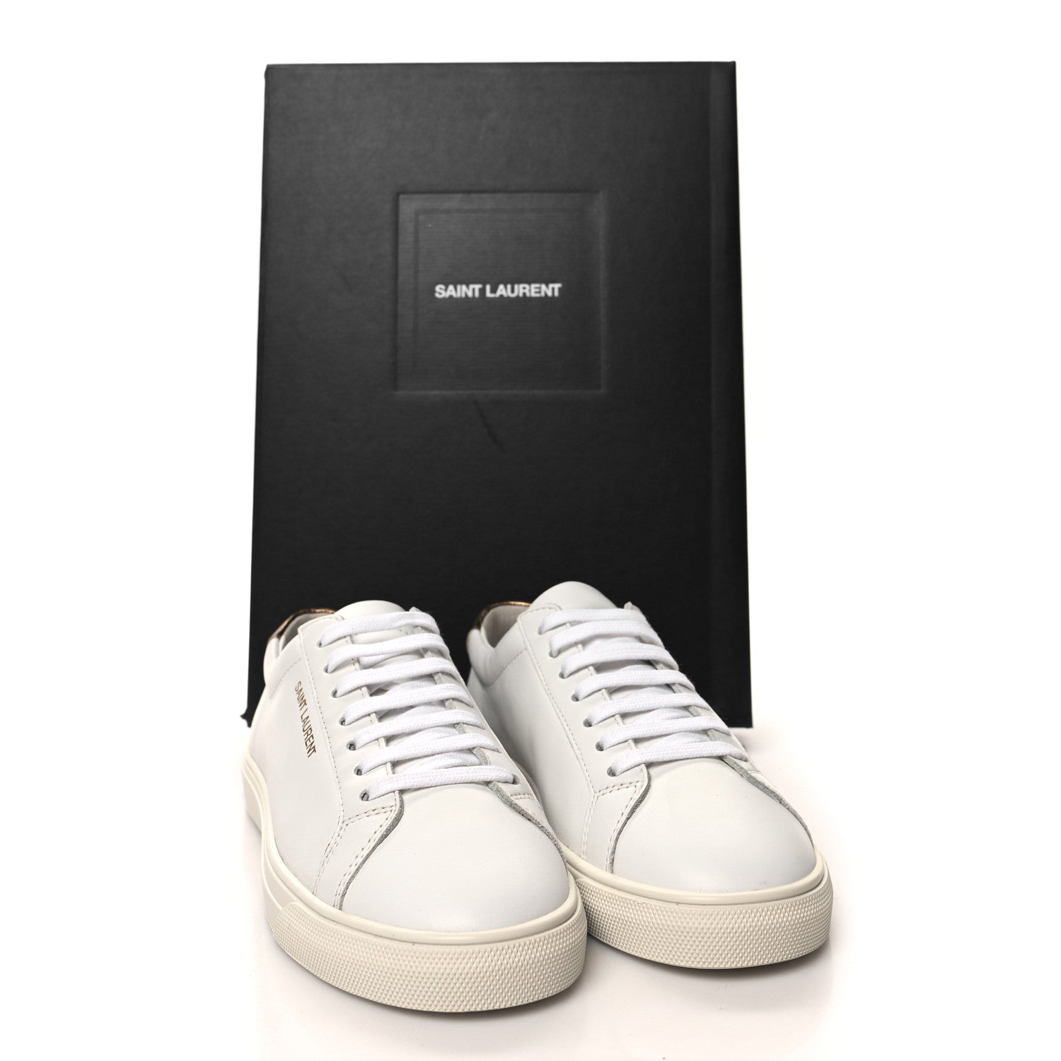 Saint Laurent Calfskin Andy Low Top Sneakers 36.5 Blanc Optique 9 of 9