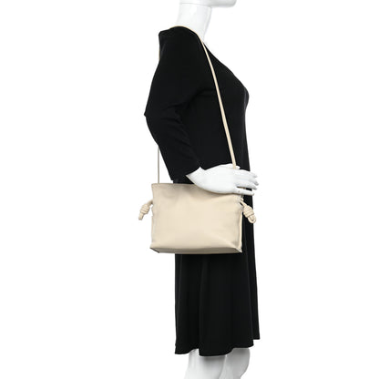 Loewe Calfskin Mini Flamenco Knot Clutch Angora 2 of 13