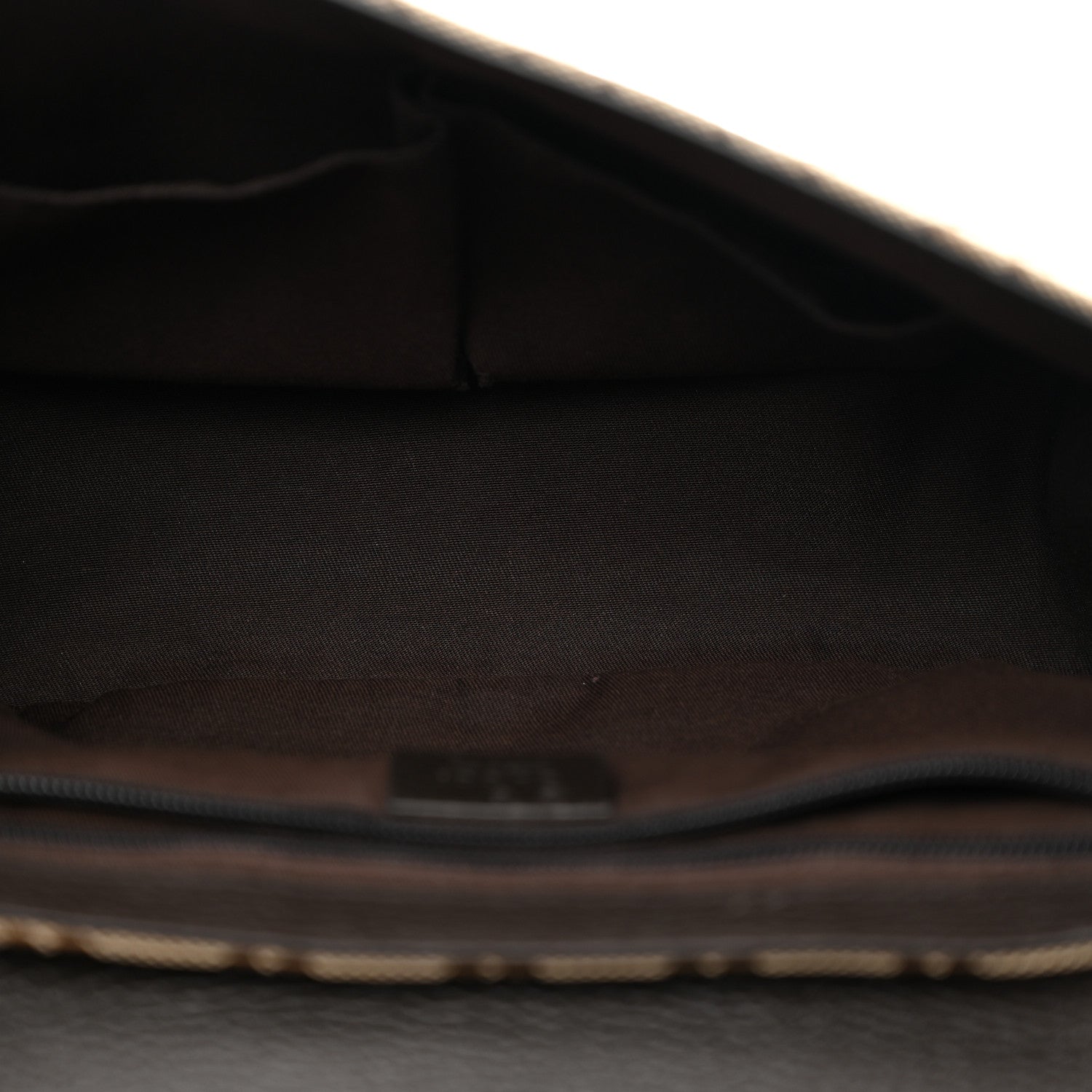 Gucci Monogram Flap Messenger Bag Beige Dark Brown 5 of 11