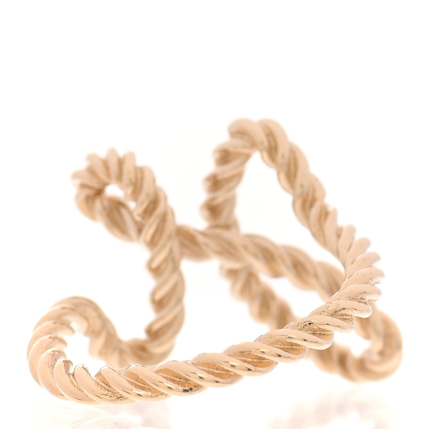 Brass Cord'H Scarf Ring Gold