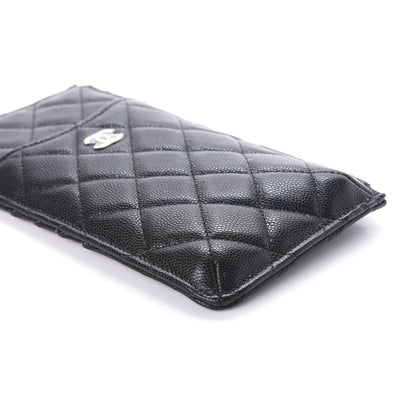 Chanel Caviar Quilted Classic Flat Wallet Pouch Black 8 of 11