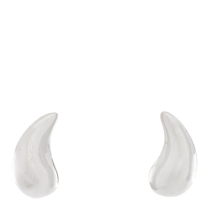 Tiffany Sterling Silver 14mm Elsa Peretti Teardrop Earrings 1 of 4