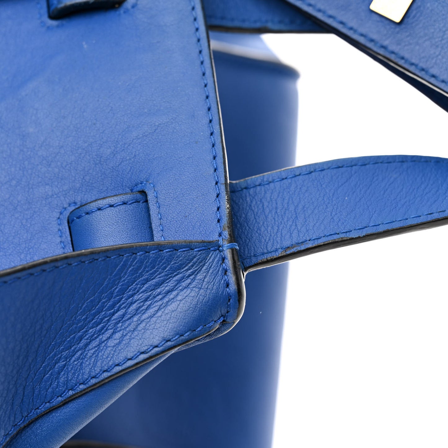 Calfskin Medium Hammock Shoulder Bag Electric Blue