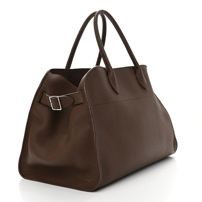 The Row Matte Grained Calfskin Soft Margaux 15 Dark Mocha 3 of 12