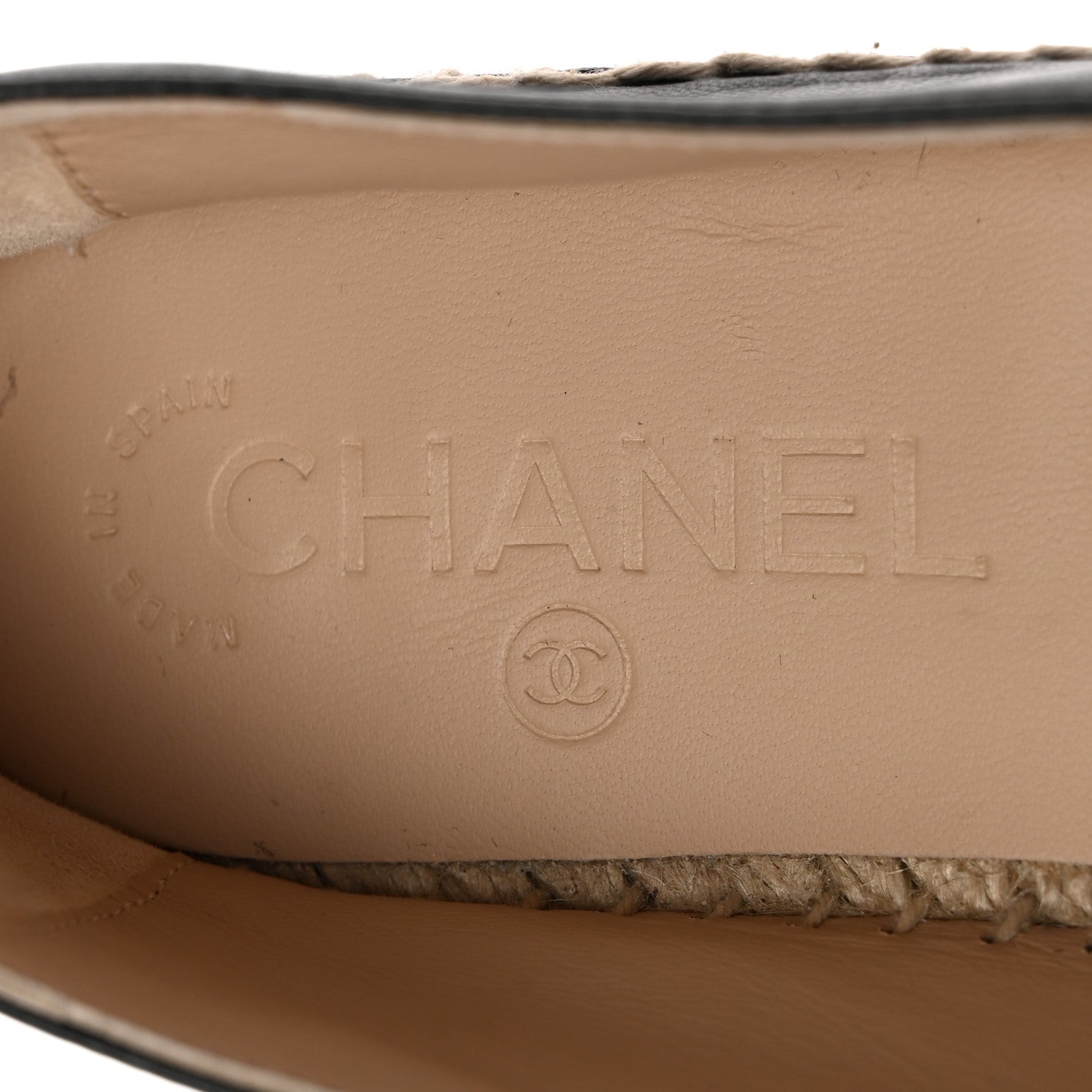 Chanel Lambskin CC Espadrilles 38 Black 7 of 10