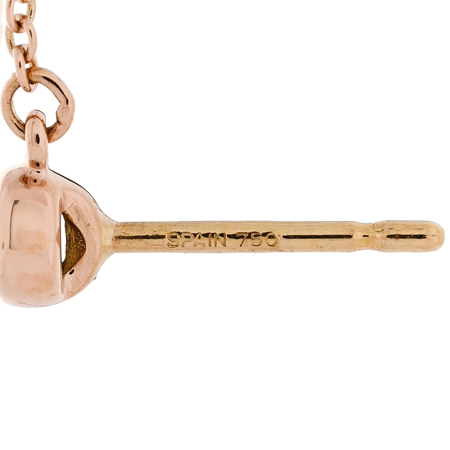 18K Rose Gold Diamond .24ctw Elsa Peretti Diamonds by the Yard Drop Earrings