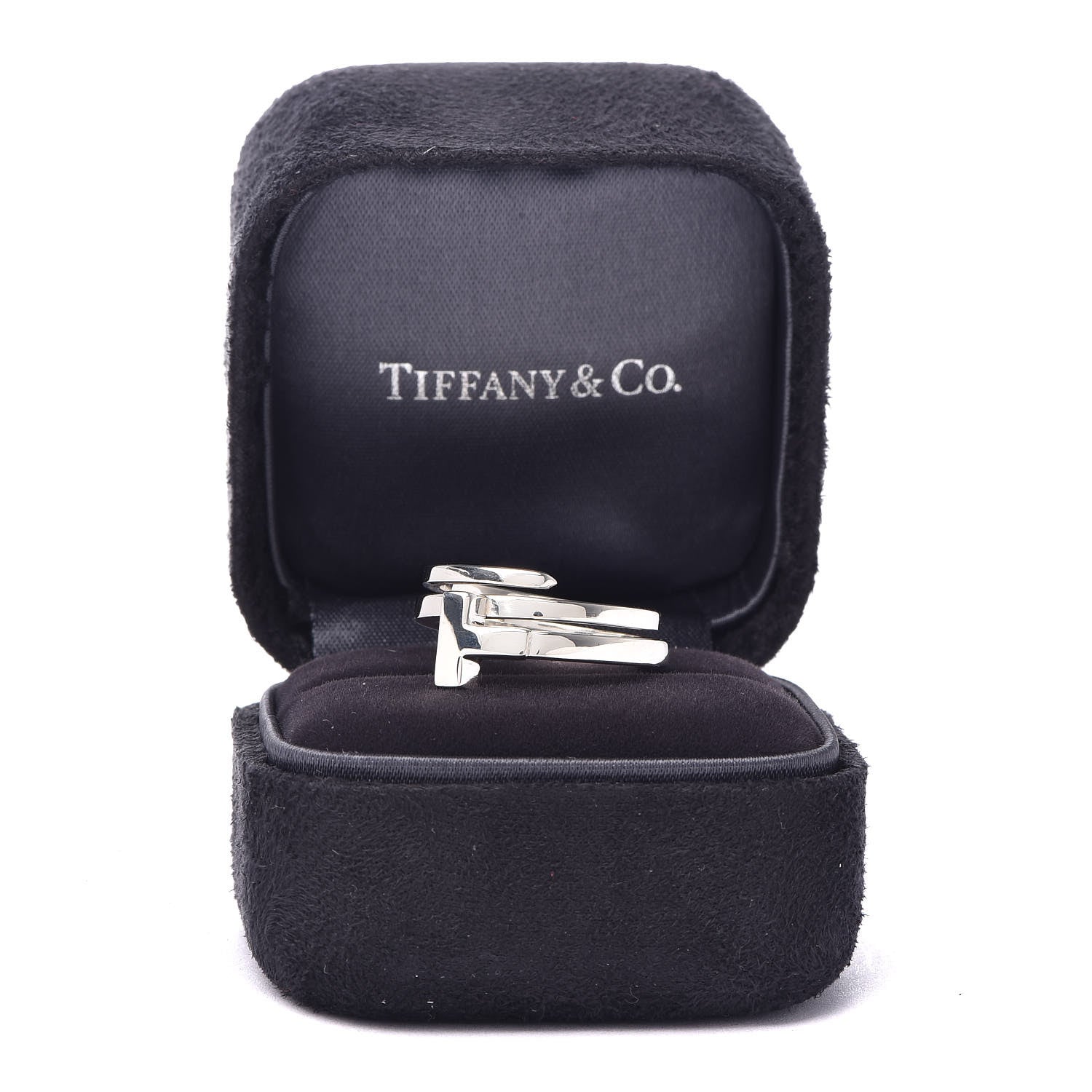 Tiffany Sterling Silver T Square Wrap Ring 51 5.75 5 of 5
