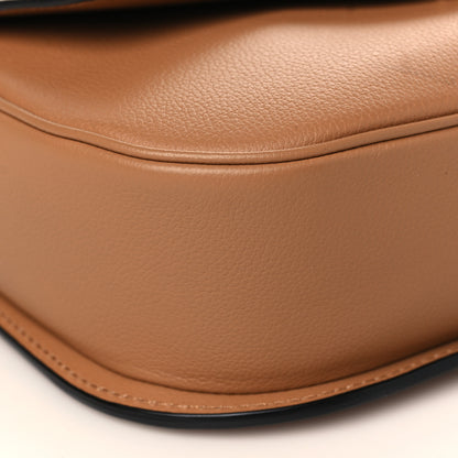 Versace Grained Calfskin La Medusa Chain Clutch Bag Brown 8 of 11