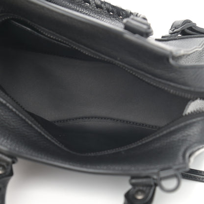 Balenciaga Grained Calfskin Neo Classic Black Hardware Mini City Black 5 of 13