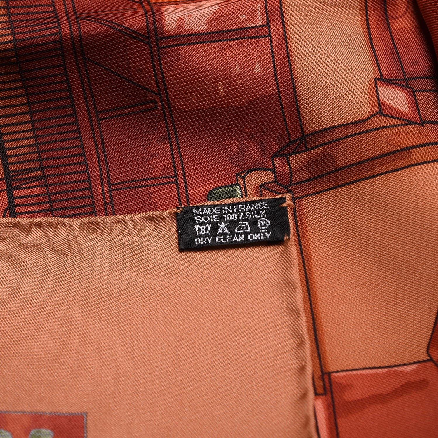 Hermes Silk Les Toits de Paris Scarf 90 6 of 6