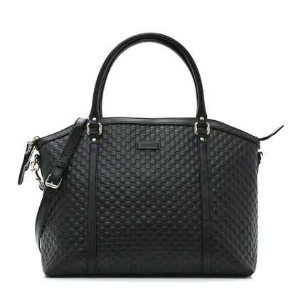 Gucci Soft Microguccissima Dome Satchel Black 1 of 10