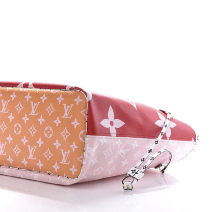 Louis Vuitton Monogram Giant Neverfull MM Rouge 7 of 11