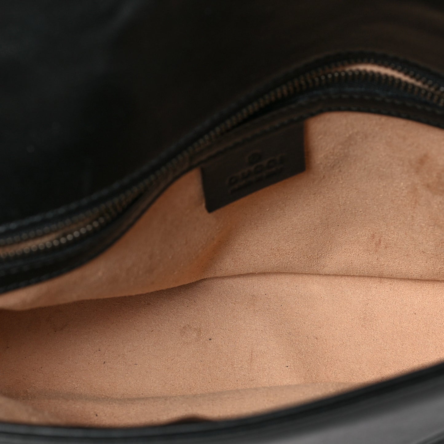 Calfskin Matelasse Small GG Marmont Shoulder Bag Black