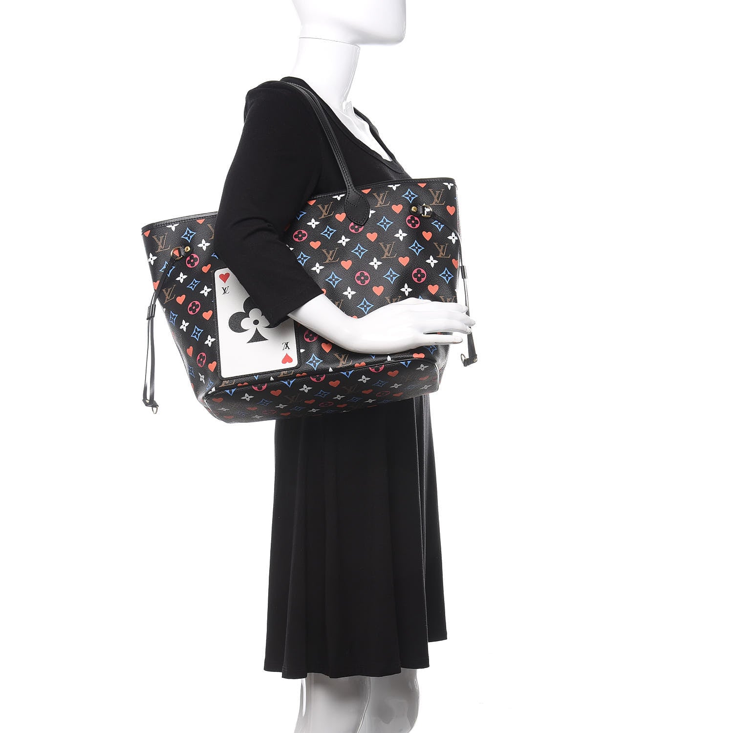 Louis Vuitton Game On Neverfull MM Black 2 of 10