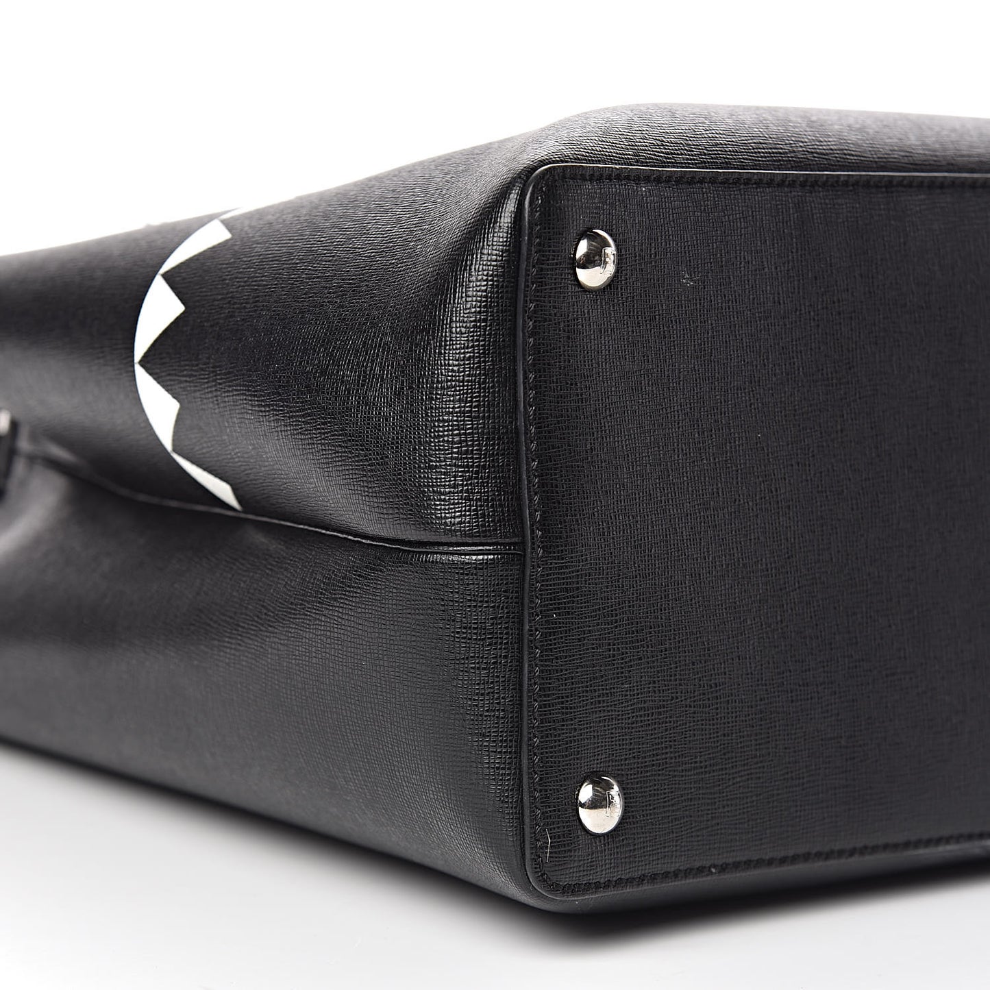 Vitello Elite Studded Monster Medium 2Jours Tote Black