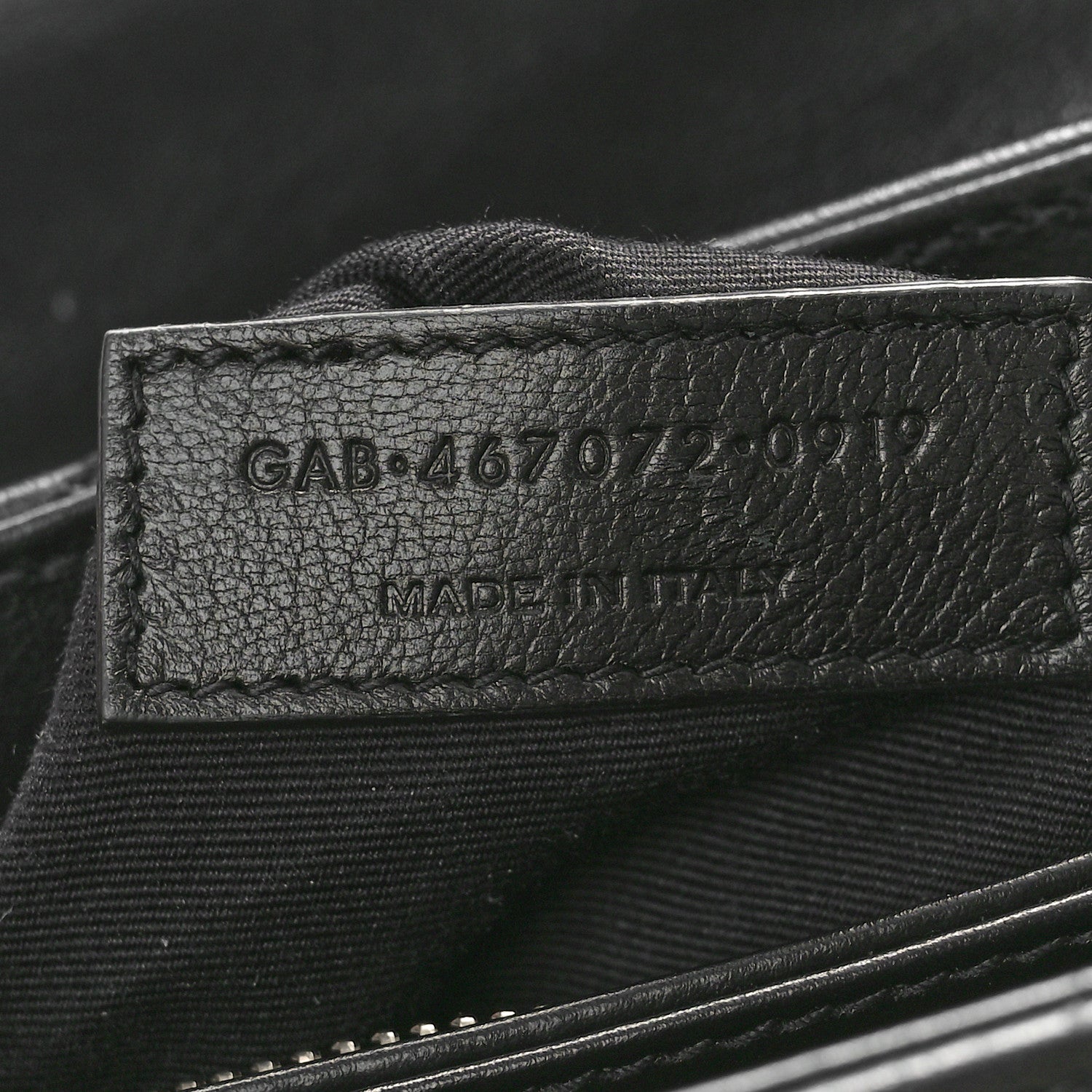 Saint Laurent Calfskin Y Quilted Monogram Toy Loulou Crossbody Black 7 of 10