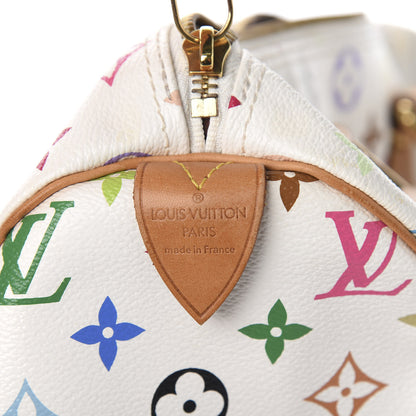 Louis Vuitton Monogram Multicolor Speedy 30 White 5 of 10