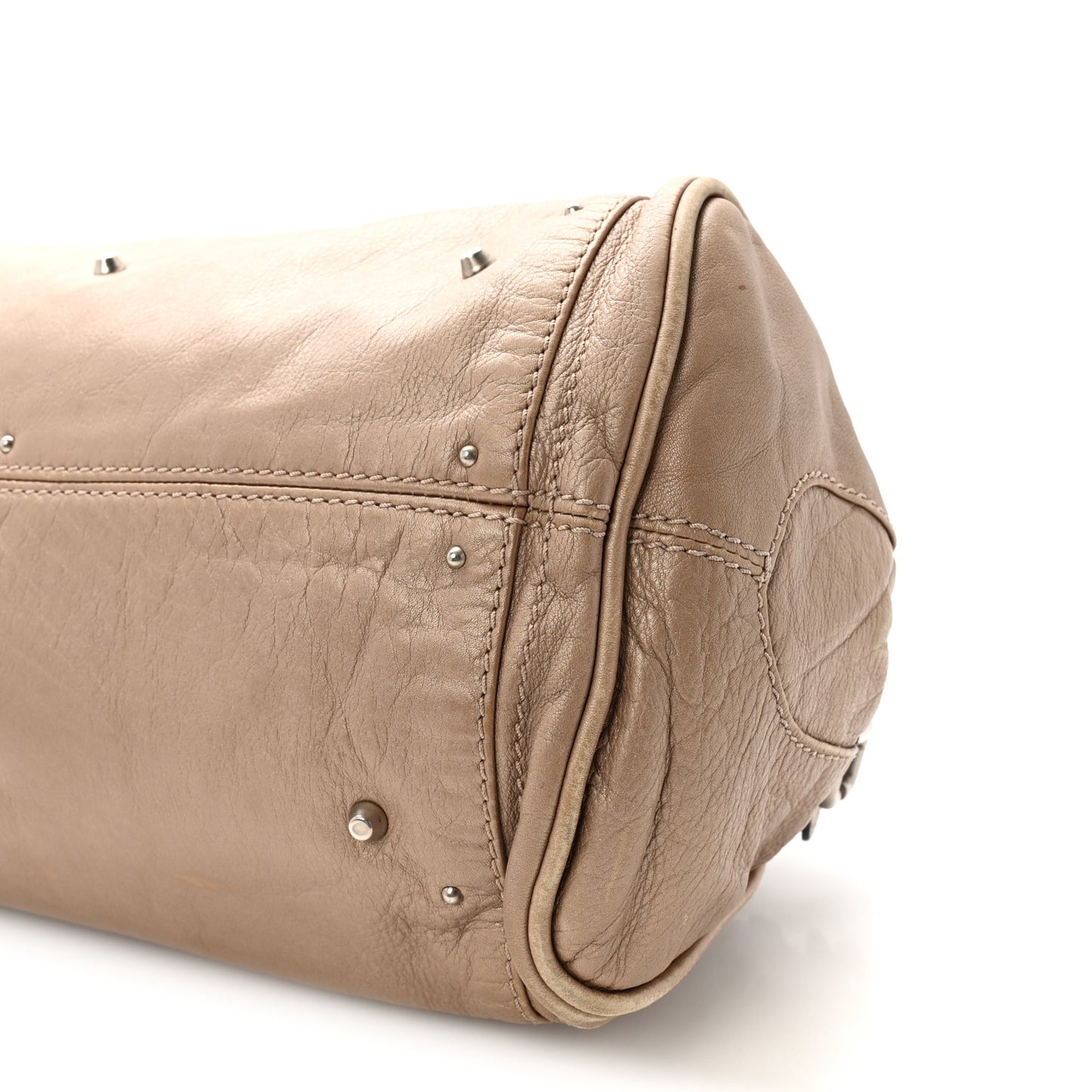 Calfskin Medium Paddington Satchel Beige