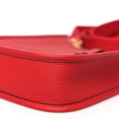 Hermes Taurillon Clemence Amazone Evelyne TPM Vermillion Rouge Vif 9 of 10