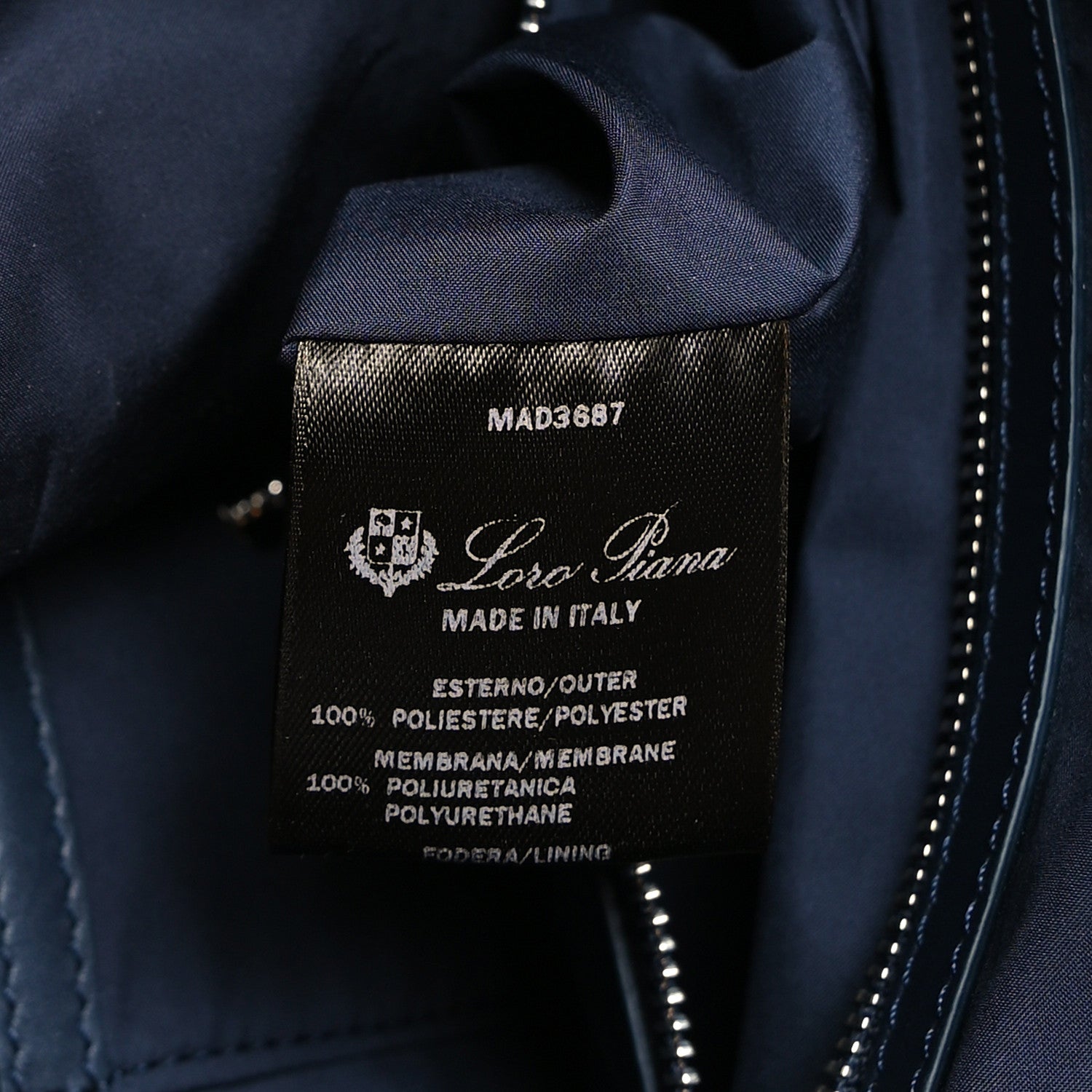 Loro Piana Nylon Voyager Wind Storm Backpack Navy 8 of 10