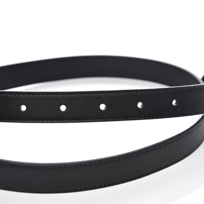 Gucci Calfskin Double G 20mm Belt 75 30 Black 6 of 7