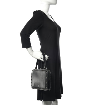 Valentino Garavani Vitello Rockstud Frame Bag Black 2 of 10