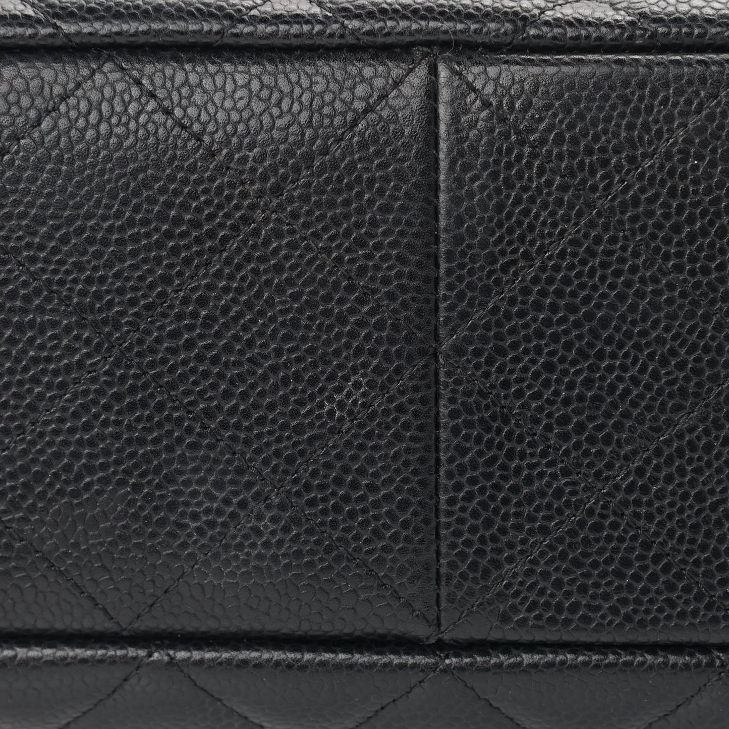 Caviar Quilted Jumbo Single Flap Black
