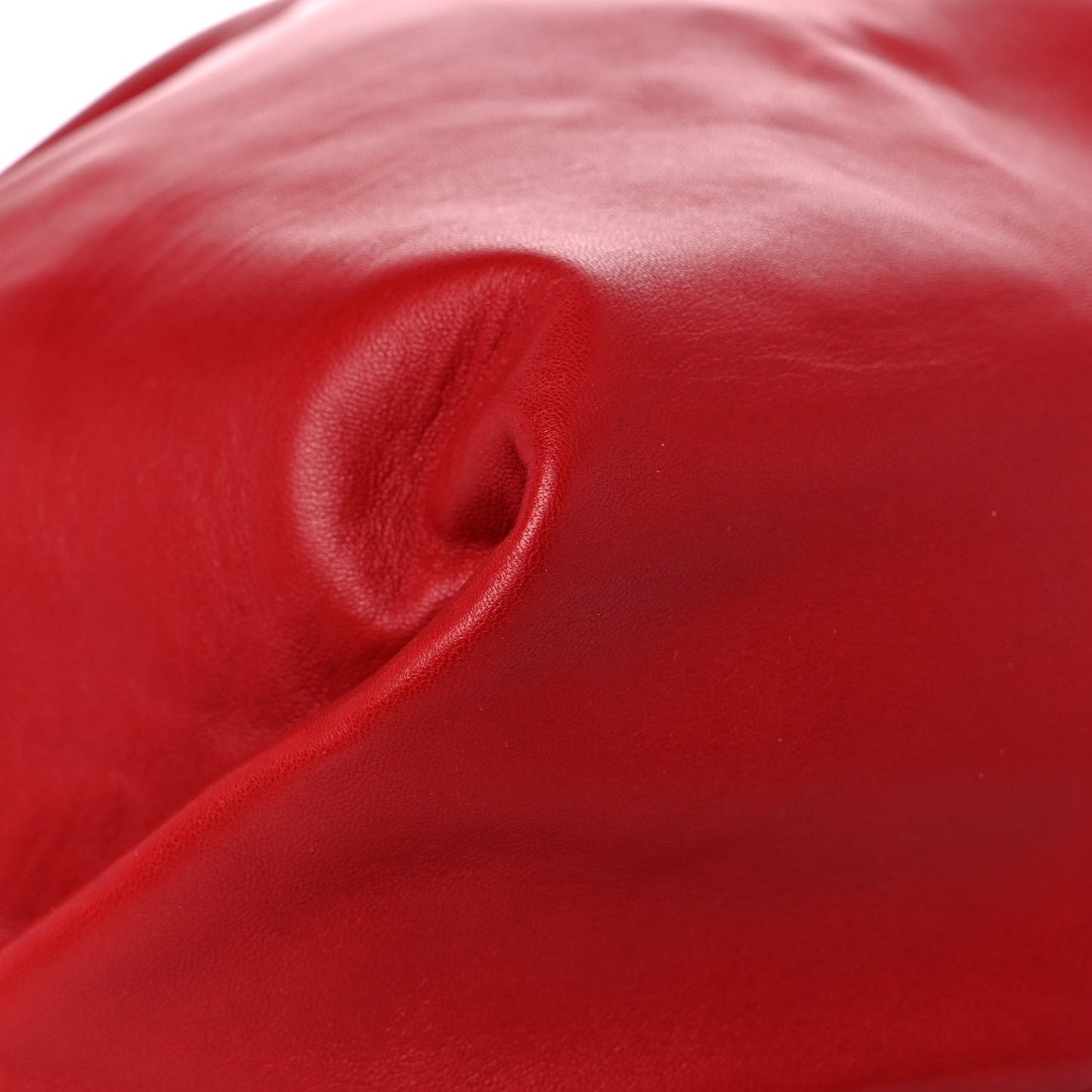 Lambskin Teddy Drawstring Bag Eros Red