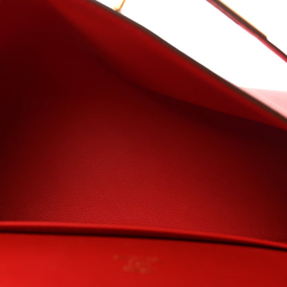 Hermes Swift Kelly Pochette Clutch Rouge Radieux 5 of 10