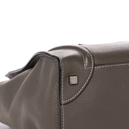Celine Drummed Calfskin Mini Luggage Souris 10 of 17