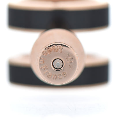 Hermes Rose Gold Lacquered Pop H Earrings Black 4 of 4