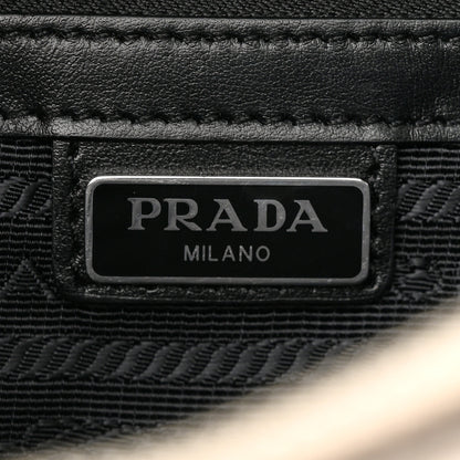 Prada Saffiano Travel Small Brique Top Handle Crossbody Bag White 6 of 22