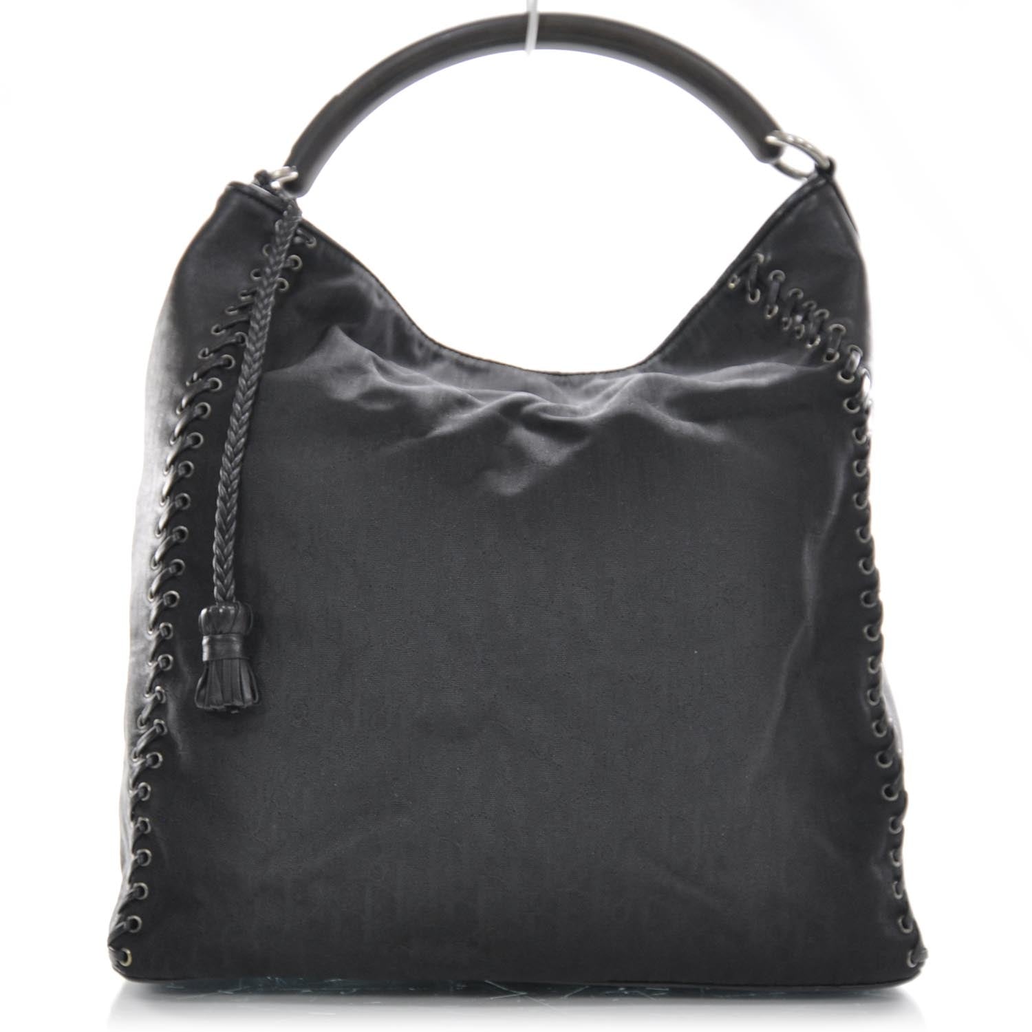 Christian Dior Monogram Ethnic Hobo Black 1 of 8