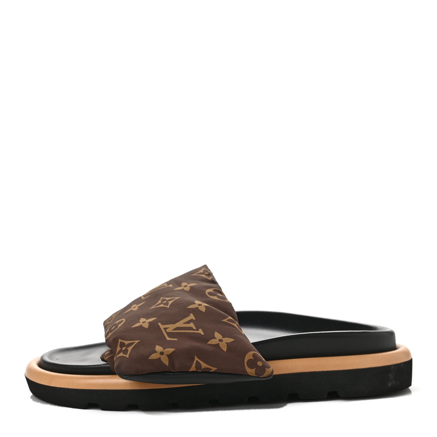 Louis Vuitton Nylon Monogram Pool Pillow Comfort Mule 39 Cacao Brown 1 of 9